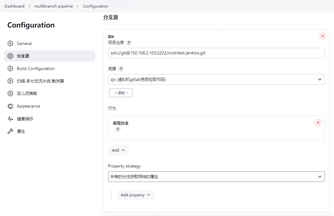 jenkins-multibranch-设置分支源